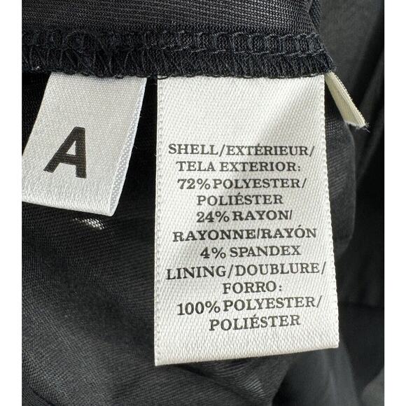 Ann Taylor Tunic Faux Leather Trim, Blue & Black, Sz: S, 55-16 - Picture 9 of 15